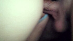 Fat latina milf rides cock bent over in city center