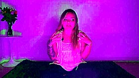 Blonde babe guides you through a wild masturbation session in this casual joi tutorial.