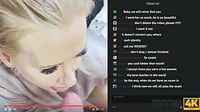 tutor4k math tutor in panties and stockings on couch