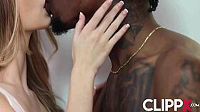 Little slut Molly Little takes Damion Dayski's massive cock in ass