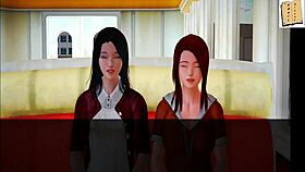 Detailed Scenes from My New Family Episode 138 in Anime Style