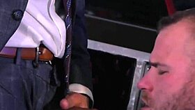 classy businessmen enjoy wet blowjobs and rough fucking