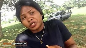 provocative lesbian pussy ride in public park selfie