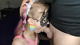 Dreamy POV blowjob on monster cock with deepthroat and cum in mouth