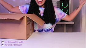 what’s it like unboxing my new sex machine? agatha dolly tests insane speeds on all fours!