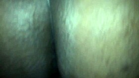 BBW gets creamy anal gusher at home