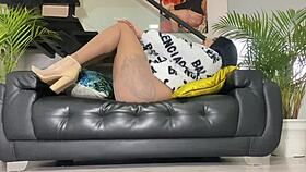 Yo, watch this amazing shemale working that big ass for pleasure!