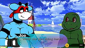 Endless cumshots with our furry best friend on the beach 😏