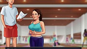 Bent over in doggystyle with shaved pussy