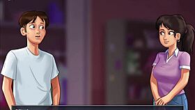 Bent over in doggystyle with shaved pussy