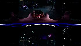 evileyevr - cyberpunk alley sex with stunning karma rx in doggystyle blowjob and bent over pov