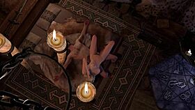 slim blonde rides cock sideways in skyrim parody