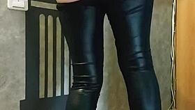 Horny Wife Spanks Ass and Fingers Pussy While Husband's Away at Work