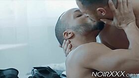 Interracial Rimjob and Hardcore Anal Sex with Muscular Gays, Big Black Cock Action 😈