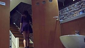 Classy european babe indulges in lingerie fuck