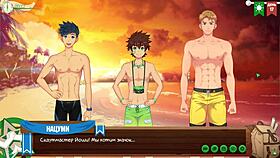 game friends camp episode 19: night swimming with russian voice