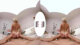 Blonde with big tits gives blowjob in pov taboo scene on special day