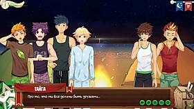 game friends camp episode 19: night swimming with russian voice