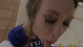 i picked up this tinytits girl for a rough facial