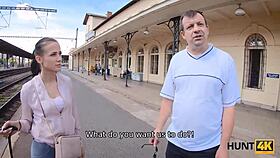 hey, wanna see this chick’s shaved pussy take cock while her hubby just watches?