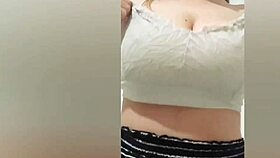 young brunette student films solo close-up orgasm after college 😍