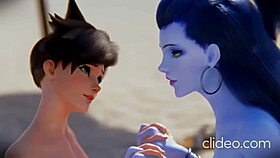 What’s hotter than Widow Tracer in a beach threesome?