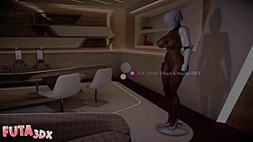 Futa3dx: Pink-Haired Futa with Monster Cock Pounds Realistic Sex Bot