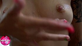 i play with my titties in closeup homemade video