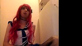 the solo trap jerks off and swallows his cum