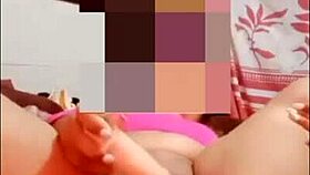 Big cum stain on the bed after gay masturbation