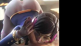 ball sucking sluts with big cocks? 3d sfm compilation of deepthroat and licking.