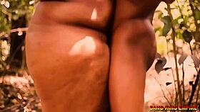 BBW Wife Screams for BBC in the Bush!