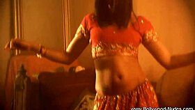 Sensing her own sexiness with undressing, striptease, and clothes ripped in brunette milf indian style