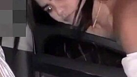 Hey, I'm jerking off for a stranger right through the car window.