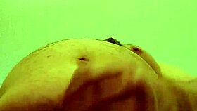 Stroking in hotel room with solo masturbation session