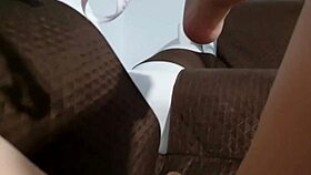 Why Does That Naughty Latina's Pussy Smell Like Cum Dripping Down Her Leg While She Masturbates Wet On The Sofa?