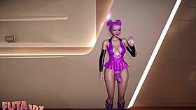 Futa3dx: Pink-Haired Futa with Monster Cock Pounds Realistic Sex Bot