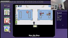 i had sex with nurse joy clone, she bent over for doggystyle in public. her big tits were bouncing, it was so hot in the outdoor anime game.