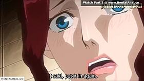 Feeling The Intense Pleasure As The Hentai Redhead Gets Wet From Anal.