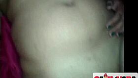 Watch the fat babe take two cocks and cum hard