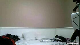 Man, busty Maxine X kills it solo with dildo fucking her twat