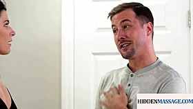 Milf masseuse fucked hard and facialized by eager client in close-up