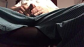 Stroking Gay Cock In Intense Solo Session