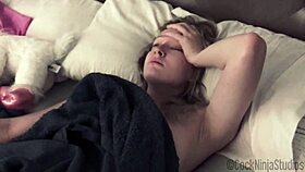 Step Sister Caught by Step Brother Using Mom's Toys in Secret