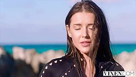 Vixen Threesomes: Licking and Riding to Stay Warm!