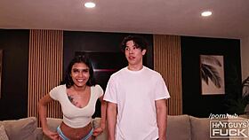 kody's muscular cock brings intense pleasure to little latinas in doggystyle blowjob