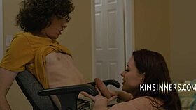 stepmom moans, damn junior you're a natural at this taboo roleplay