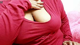 the sexy girlfriend decides to show her boobs to her friend in this intimate moment