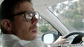 Brazzers - Sexy hitchhiker Krissy Lynn gets drilled