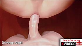 watch this pov closeup of hard big cock gay breeding with loud moans and anal creampie